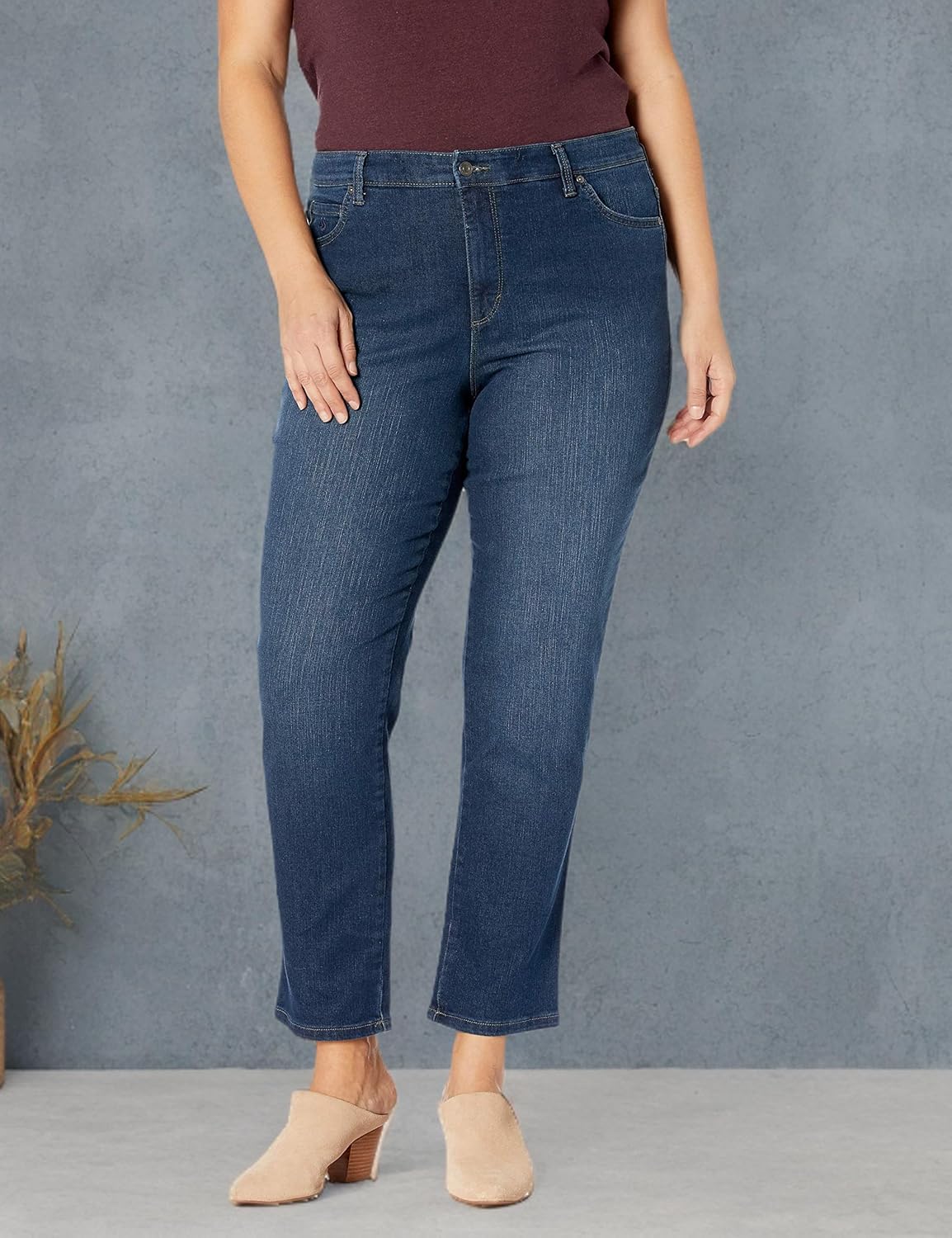 Gloria Vanderbilt Women's Amanda Slim High Rise Jean
