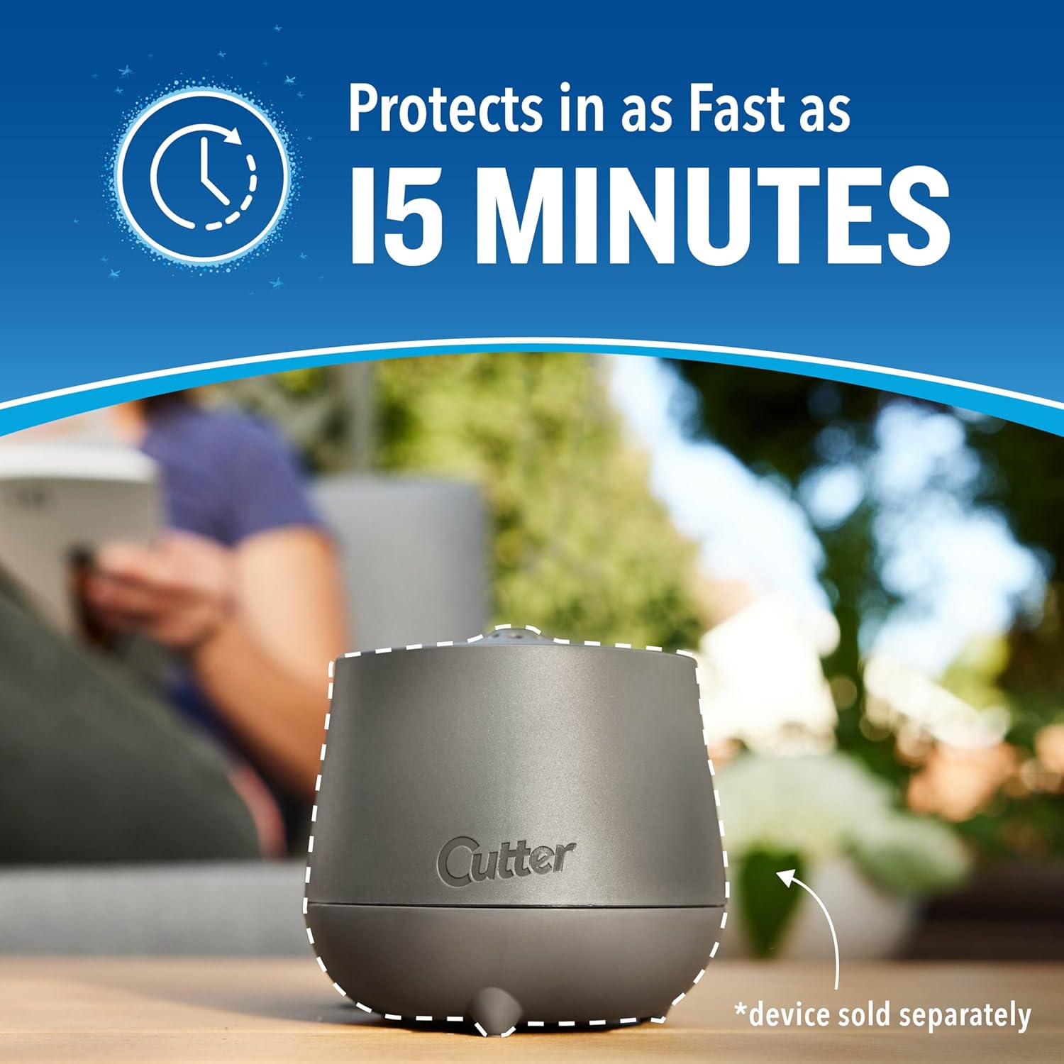 Cutter Mosquito Repellent 40-Hour Refill, Use with Cutter Eclipse Zone Mosquito Repellent Device (Pack of 12)