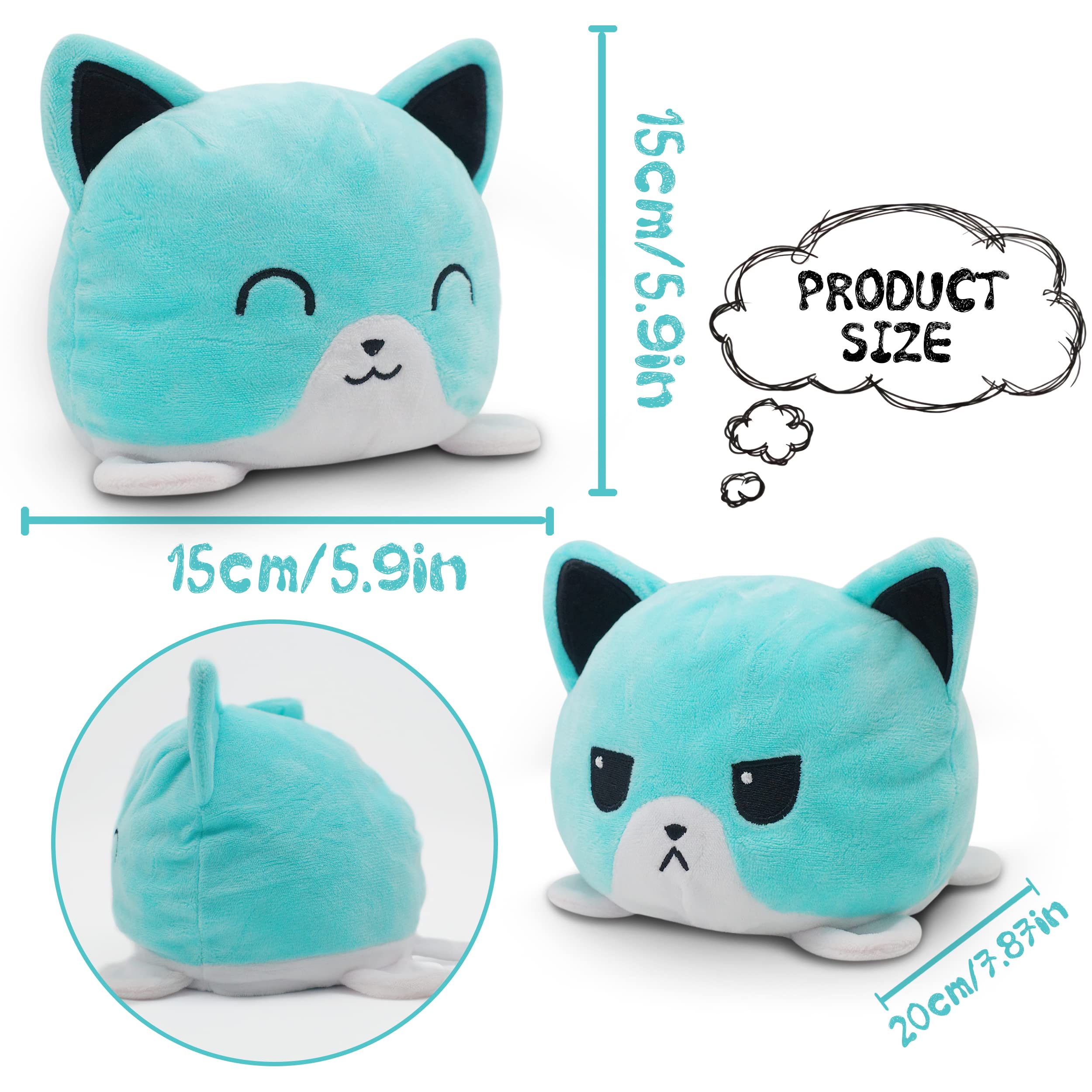 Reversible Cuddly Toy Fox Reversible Fox Plushie His Gifts