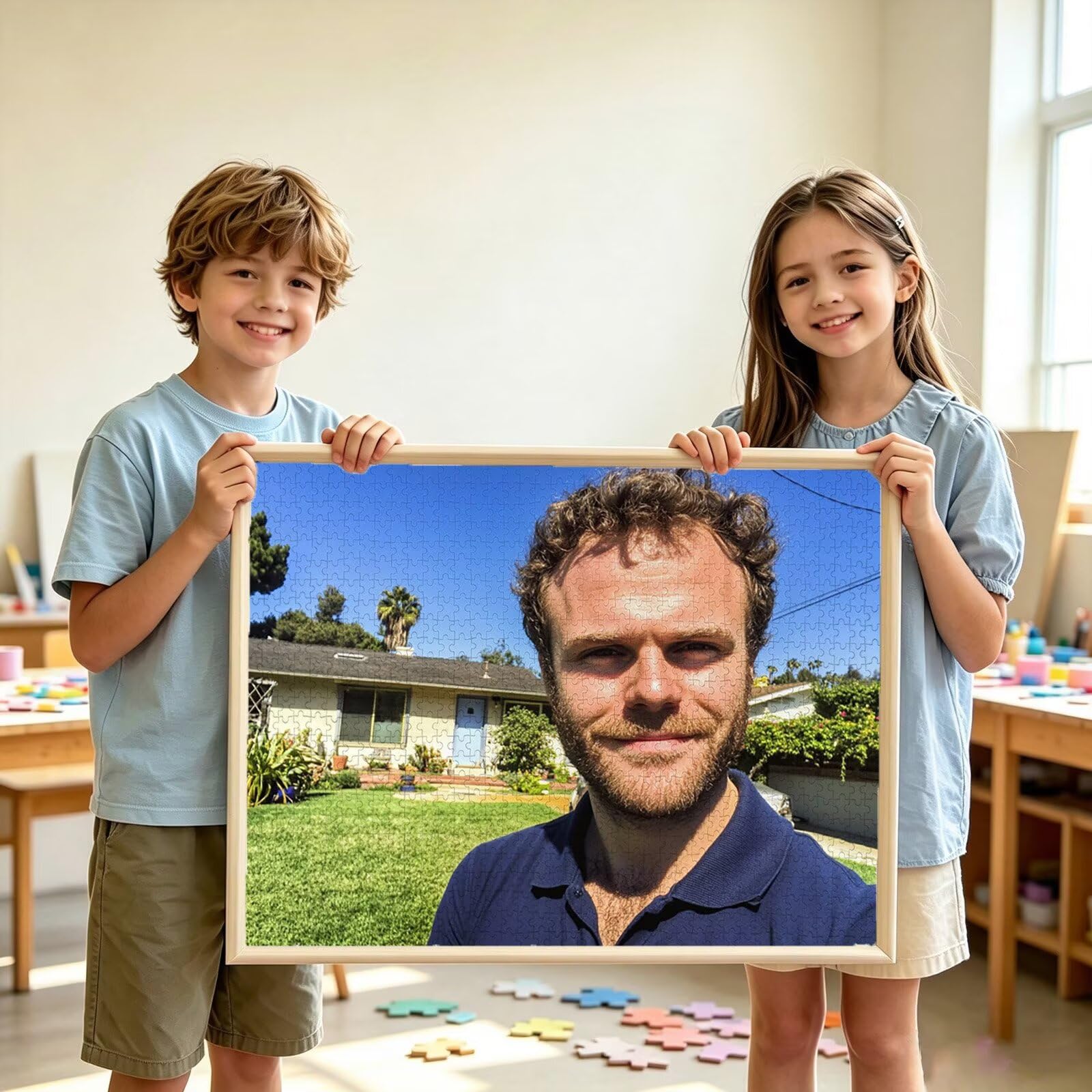 Puzzle Personalizzato con Foto e Testo 1500 Pezzi - Stampa in HD, W-2828