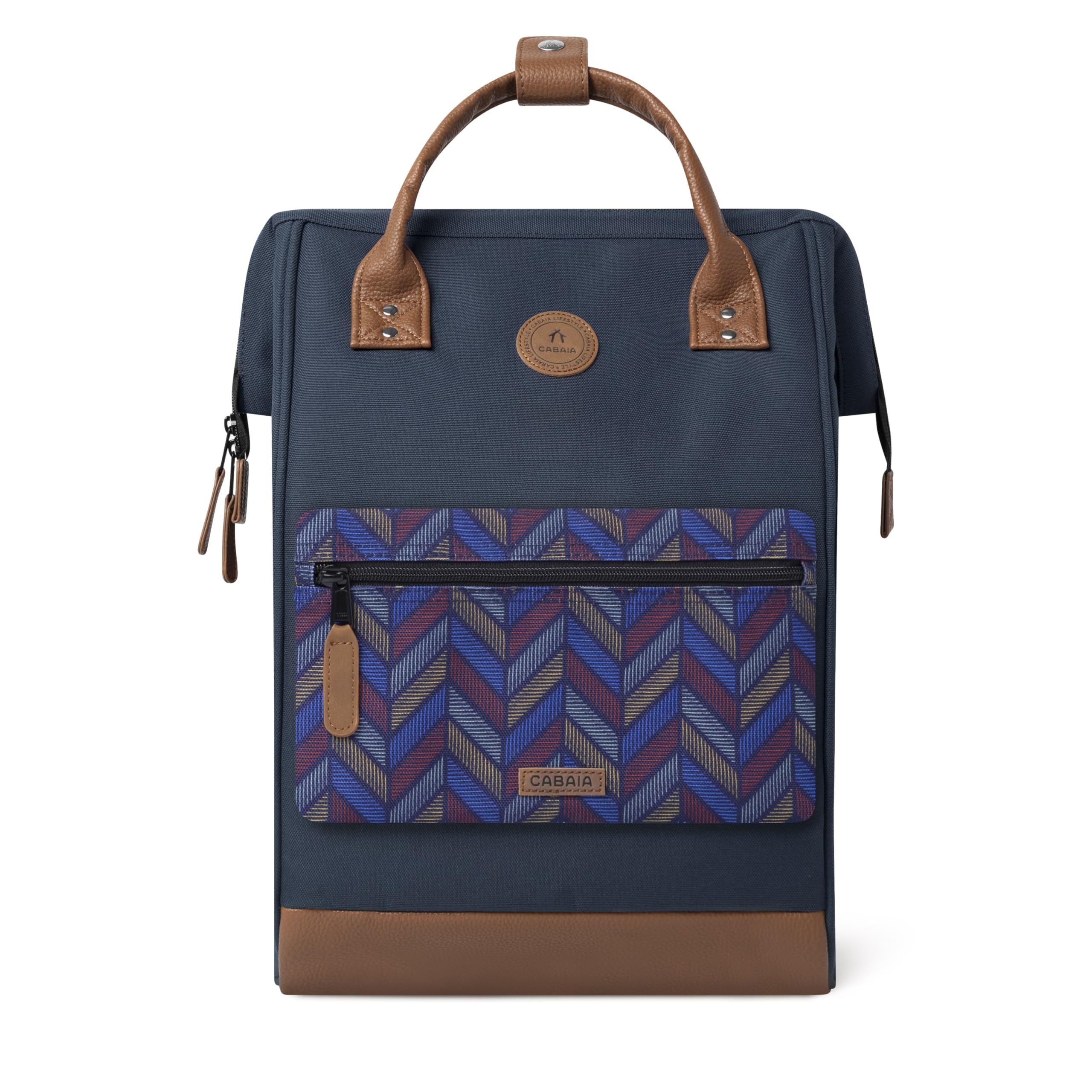 Cabaïa Zaino Donna Adventurer Chicago 23L - Laptop 15" - Impermeabile | Bagaglio a mano · Grande apertura · Tasche MOLLE intercambiabili · Vegan · Durevole