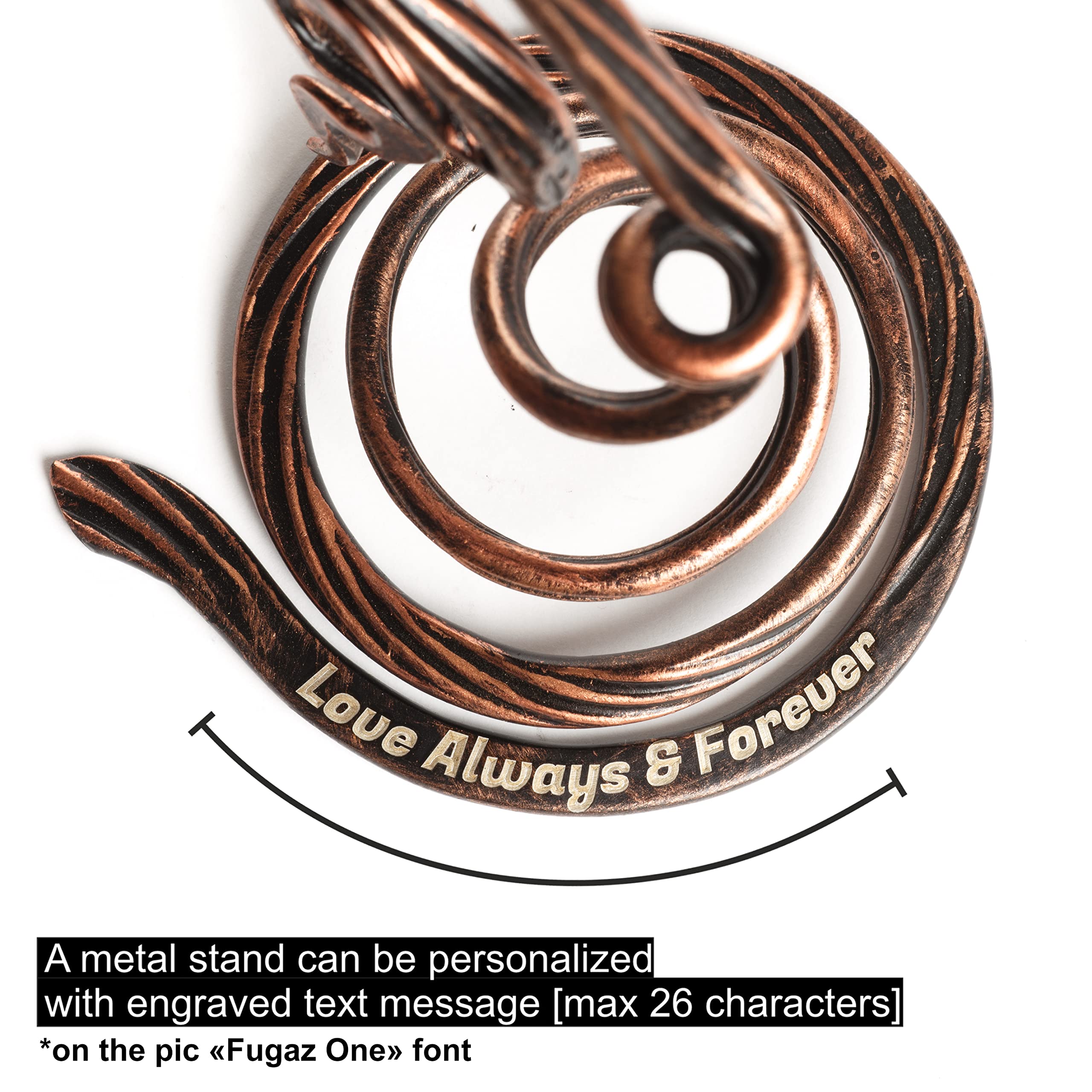 7 Year Anniversary Copper Gifts For Him/Her, 7th Wedding Silver - View #6