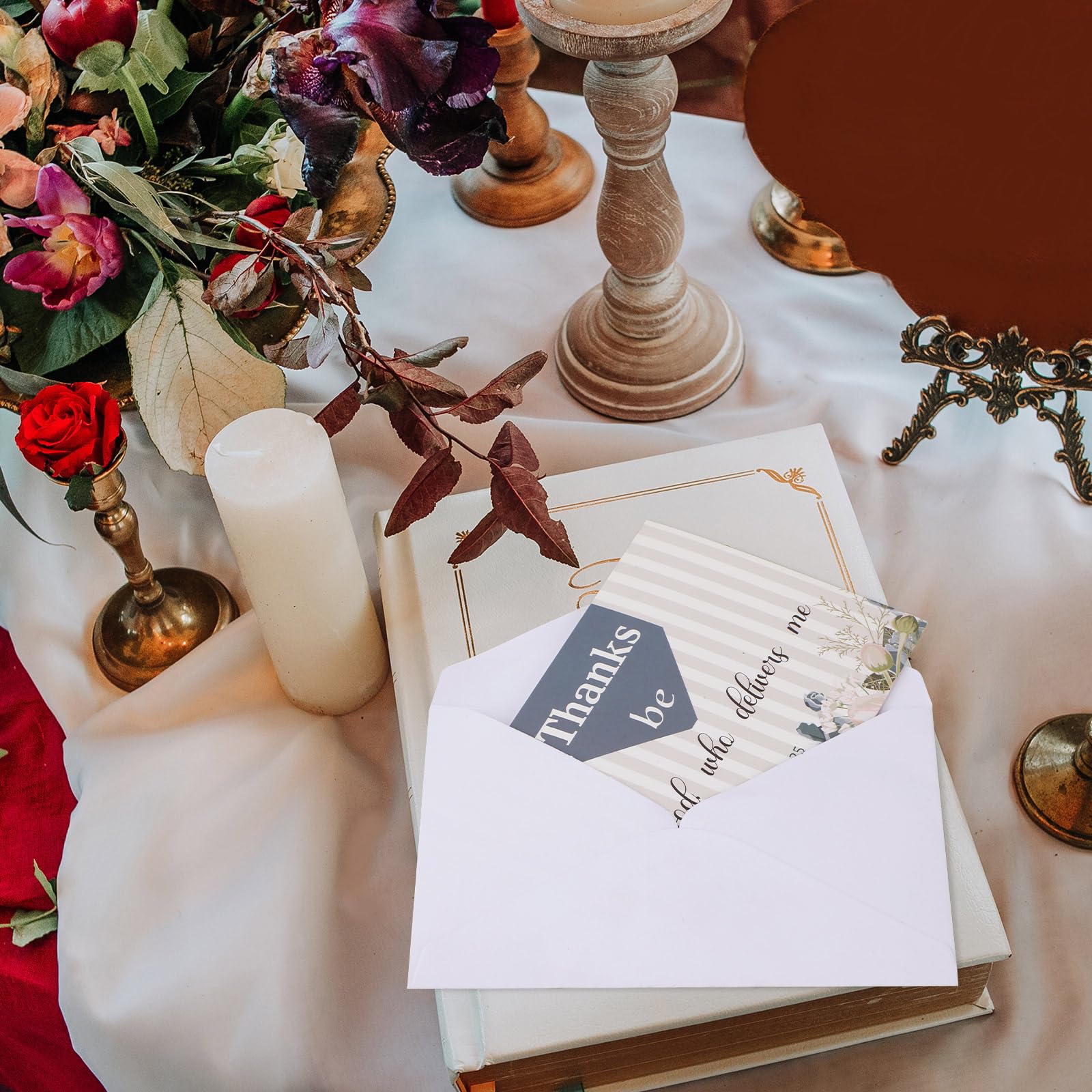 Outus Lot de 150 cartes de vœux avec versets de la Bible en vrac - Cartes de vœux inspirantes chrétiennes avec enveloppes - 10,2 x 15,2 cm - Versets de la Bible - 150 cartes de vœux religieuses avec