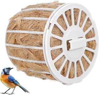 Sewroro Cotton and Jute Bird Nesting Material with Basket, Reusable Breathable Bedding for Pet Birds and Wild, Suitable for Canary and Parakeet Nesting