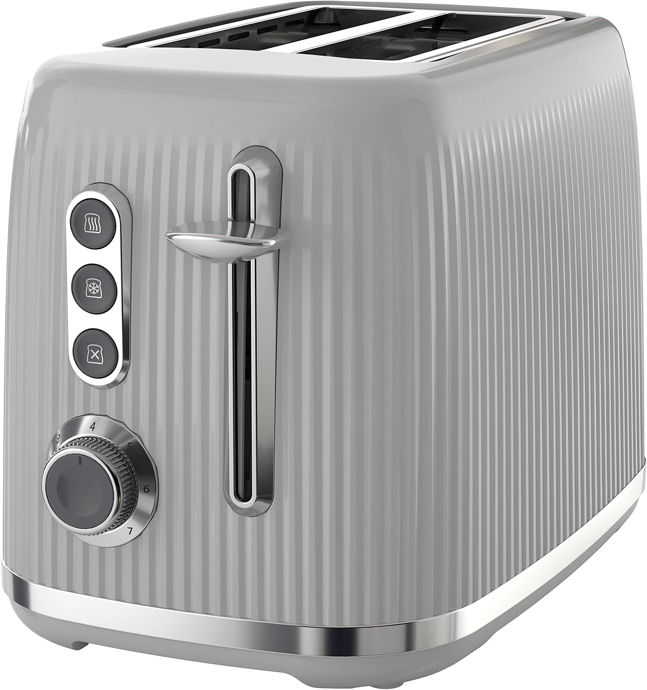 Breville Bold 2 Slice Toaster with High-Lift & Wide Slots | Grey & Silver Chrome [VTR002]