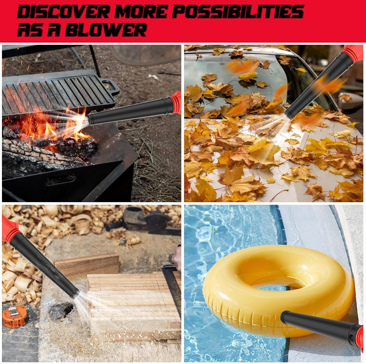 Rozlchar Electric Diatomaceous Earth Duster Compatible for Milwaukee 18V Battery(No Battery), Garden Dust Applicator with 1L Capacity w/7.5" Nozzle, Versatile Leaf Blower & Powder Sprayer