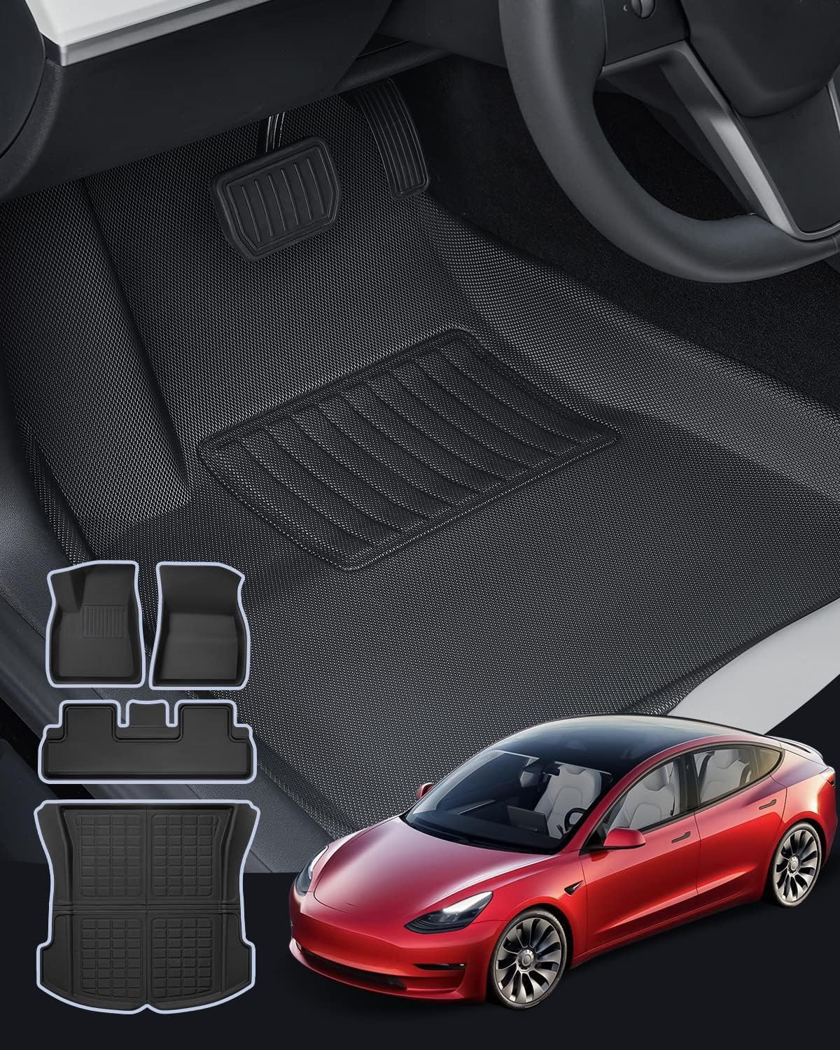 Weather Liner® Floor Mats for Model 3 (2017-2023)