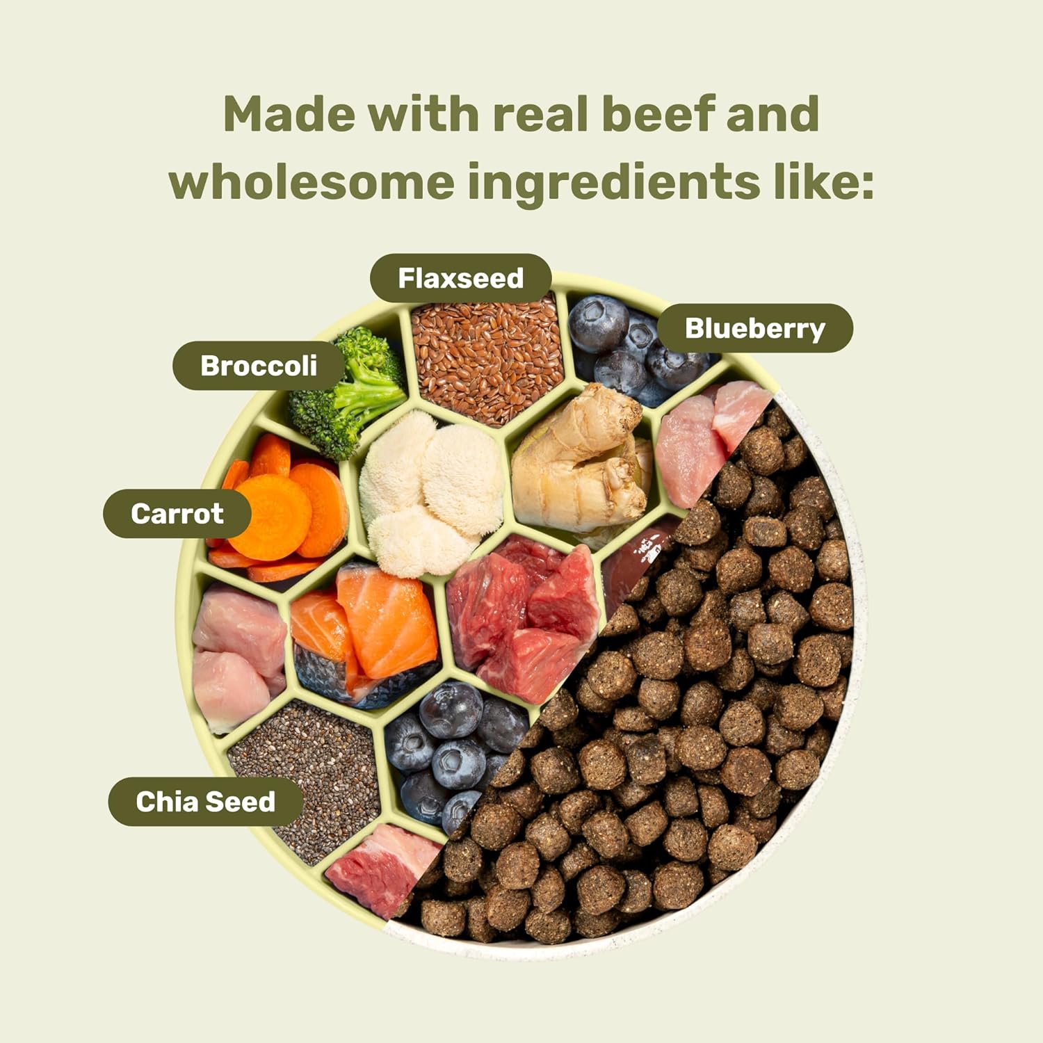 BADLANDS RANCH Superfood Morsels Beef Formula Dry Dog Food, Freeze-Dried Raw Coated Kibble with Real Meat & Nutrient-Rich Ingredients, 10 lb Bag