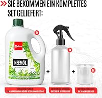 Natura Germania Neem Oil 1000ml Szappanmag Kivonattal - 100L Permetezőoldat + Spray Flakon 3