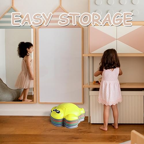 Miniatura 8 de Gentle Monster Stepping Stones para niños, juego de 6811 piezas para equilibrio con parte inferior antideslizante, coordinación de ejercicio y