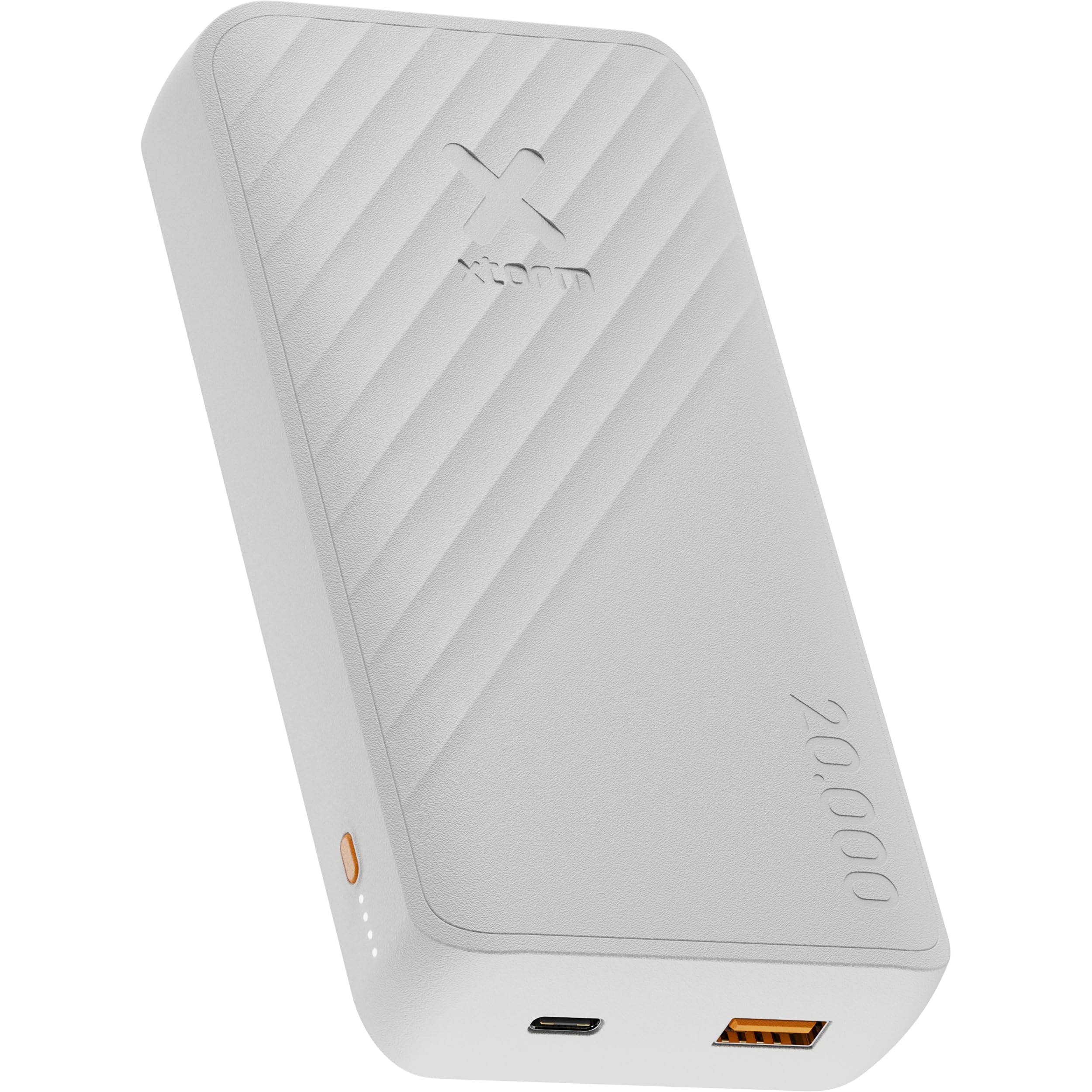 Powerbank Xtorm Go2-20 000 mAh - 1x USB-A - 1x USB-C - Batterie puissante - Batterie Portable pour iPhone et Samsung - Technologie Durable - Ash White