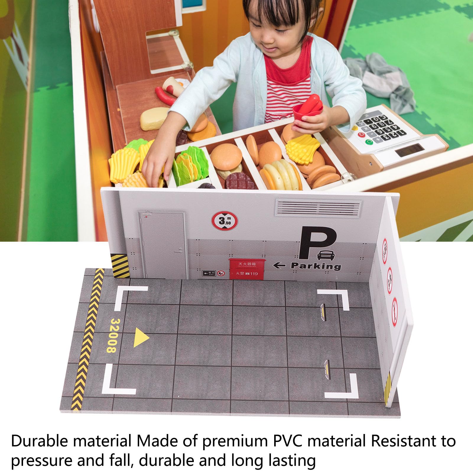 shenruifa Parking Lot Display Case, Diecast Car Garage - Image 2