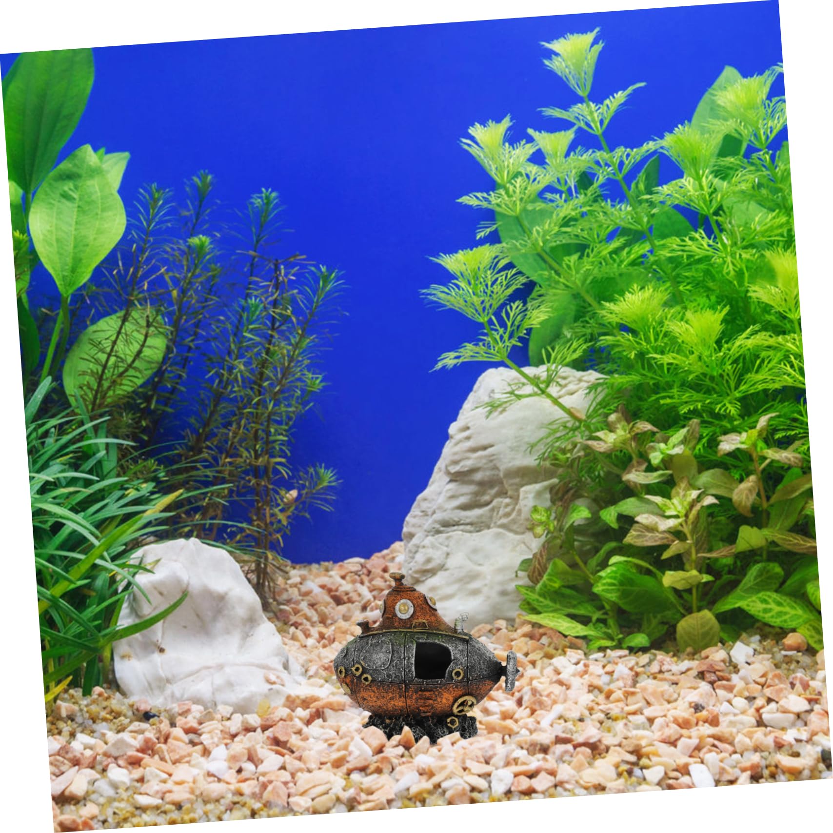 Yardwe 5 Piezas Escondite De Pecera Esponja Ornamento Calentador De Acuario Cueva De Escondite De Peces Medusa Vacío Decoración para Peces Marina Equipo Océano Juguetes Resina