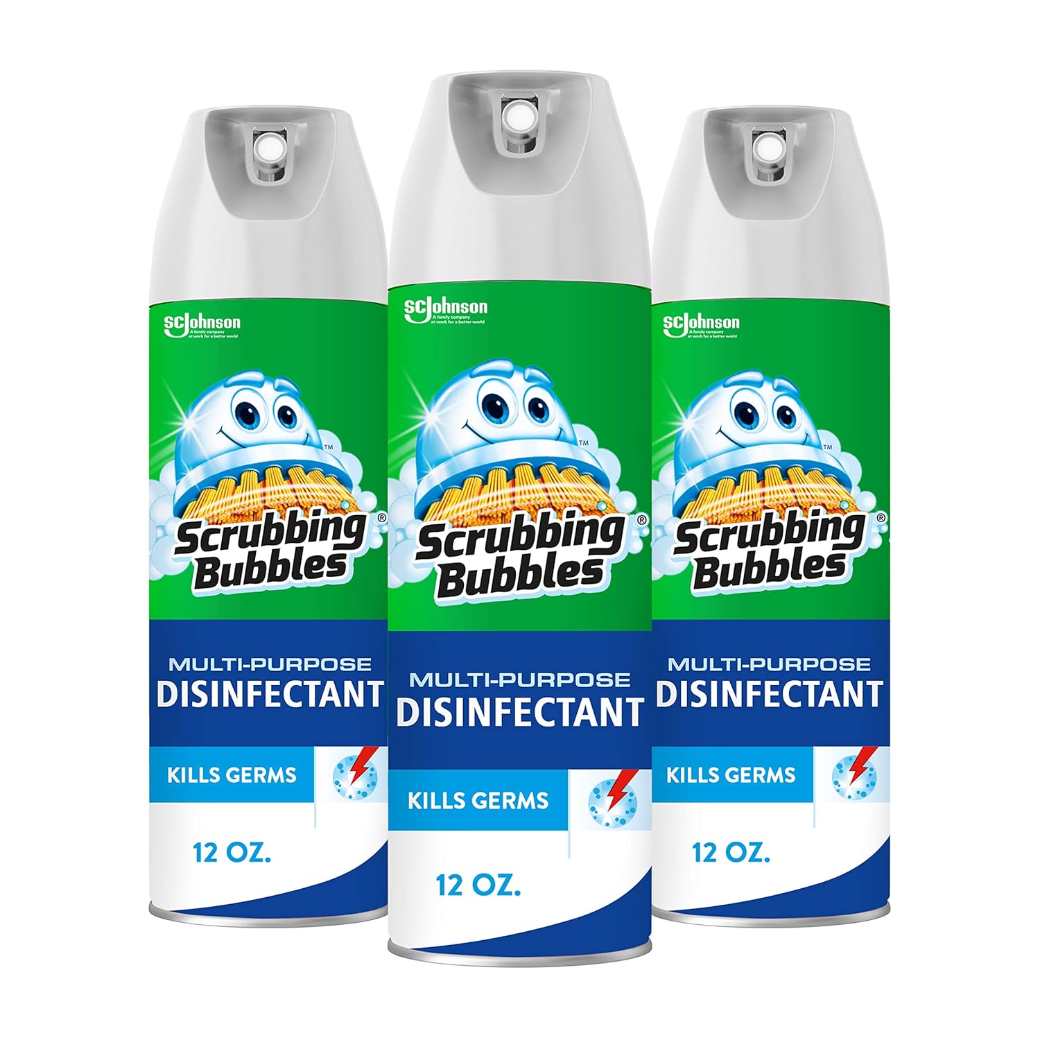 Scrubbing Bubbles Multi-Purpose Disinfectant Spray 12 oz Pack of 3
