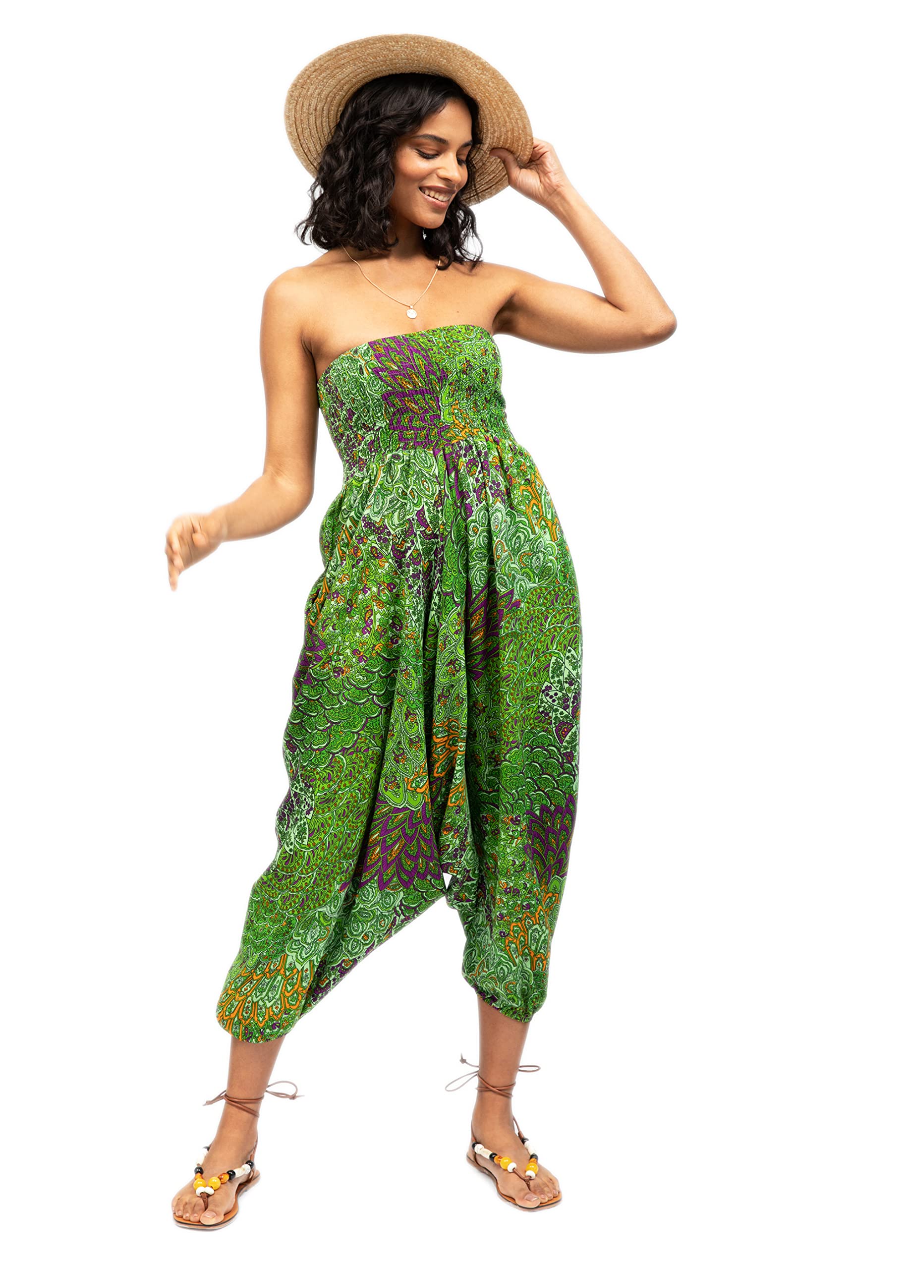 likemaryHarem Jumpsuit for Women UK & Harem Trousers for Women - Convertible 2 in 1 - Womens Jumpsuits - Hareem Ladies Jumpsuit - Harem Pants