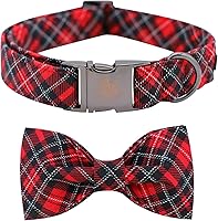 Vista 18 de Collar para perro Elegant Little Tail con moño, estampado de pepinillos, collar de moño lindo para perros pequeños