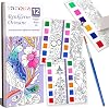 Animokids Color Crawler Watercolor Book Brush, 12 Page Coloring Book, Activity Coloring Set, New Generation Watercolor Book for Kids Forest of Colors