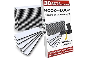 30 Sets Hook and Loop Adhesive Strips: The Ultimate Solution for Secure and Convenient Fastening