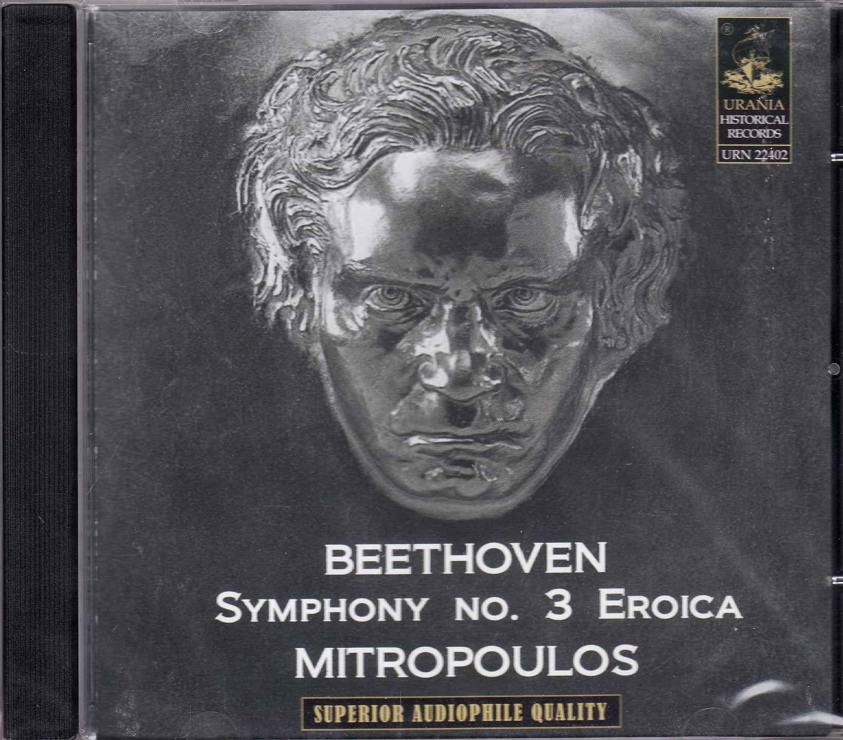 Ludwig Van Beethoven: Symphony No. 3 Eroica - Dimitri Mitropoulos CD: Urania