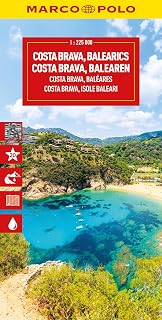 Costa Brava Marco Polo Map: Includes East Pyrenees, Andorra, Perpignan, Barcelona, Mallorca, Ibiza (Marco Polo Maps)