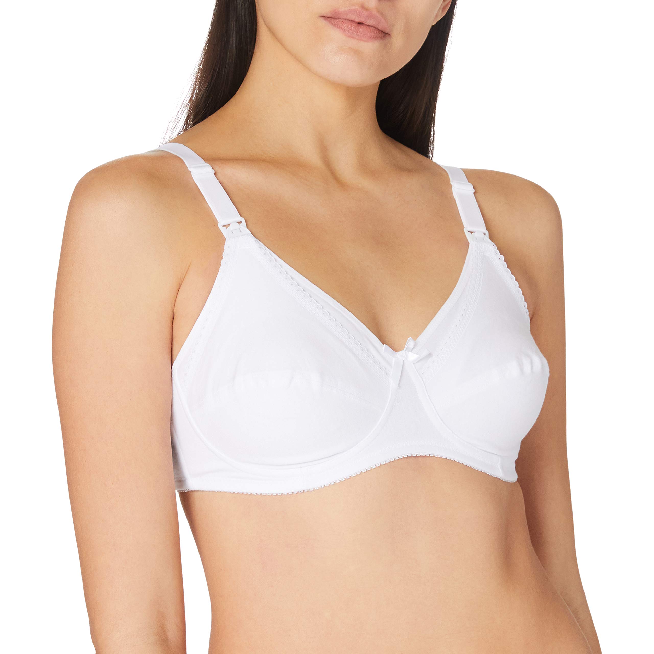 SUSA Women's Nursing Bra, White (003), 42C (Manufacturer Size: 95C)