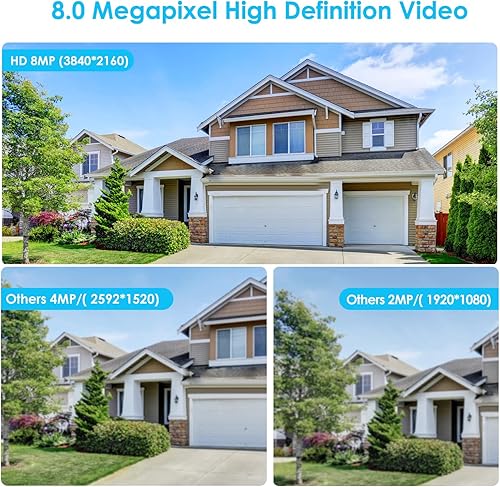 Miniatura 5 de Hikvision compatible con 8MP 0.110 in gran angular 3840x2160 IP PoE Dome Turret 4K cámara de seguridad con micrófonoaudio, IP67 al aire libre