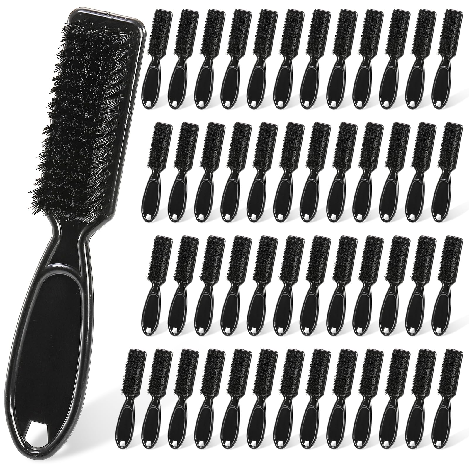 ZEAYEA 50 Pcs Blade Clipper Cleaning Brush, Barber Blade Cleaning Brush, Hair Styling Nylon Brush Tool for Trimmer Cleaning Clipper Manicure Salon Haircut, Barbers Supplies, Black