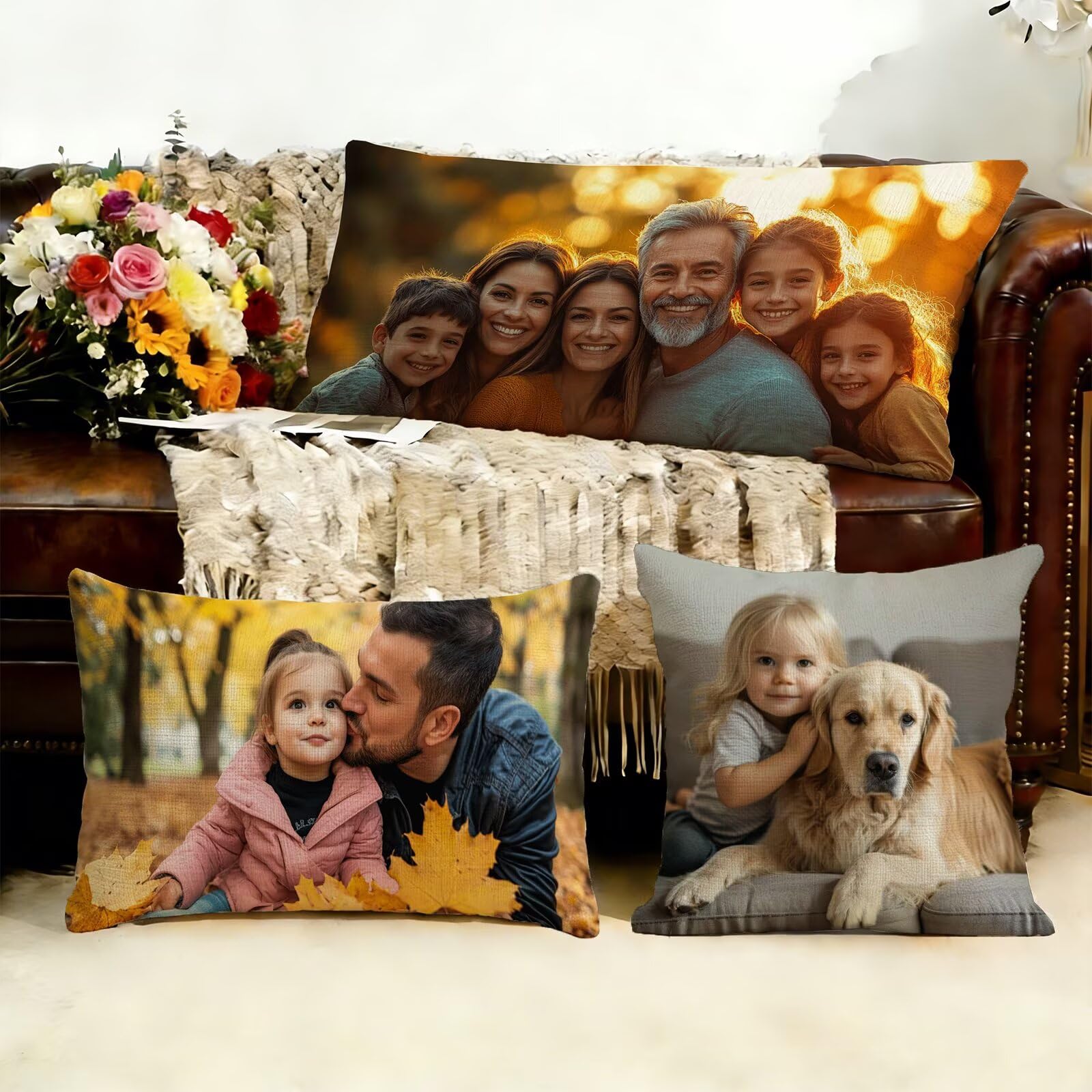 Cojin Personalizado Foto a Doble Cara 60x180cm - Cojines Exterior,Funda de Almohada Impermeable - Regalo Original para San Valentín y Aniversario Parejas para Cama Sofa Terraza Salon Jardin J1-223