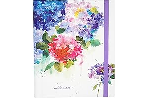 Hydrangeas Large Print Address Book for Seniors Citizens