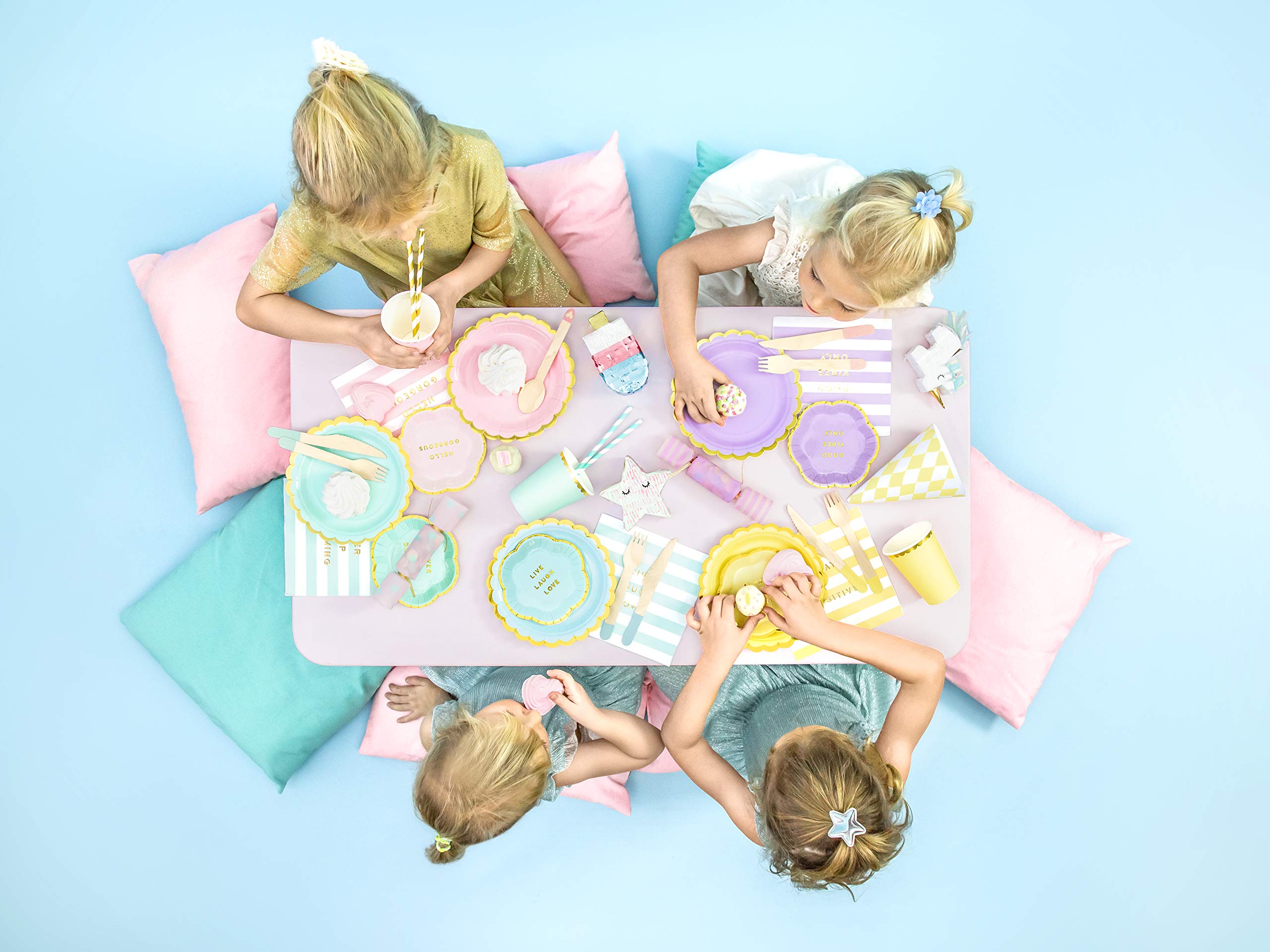 Serviettes 30x32cm Déplié Serviettes En Papier Sapin Noël - Blanc Et Or, Lot De 20 Serviettes Jetables 16cm