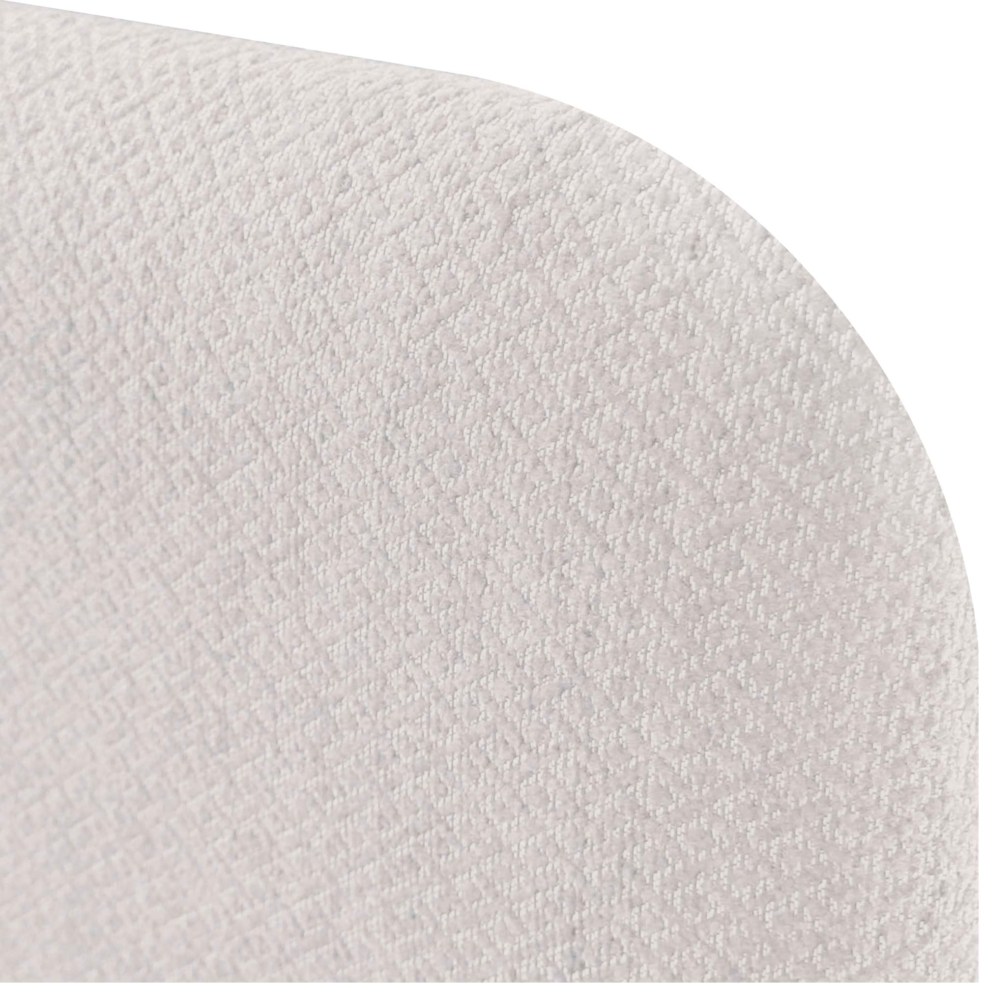 DHOME Cabecero Tapizado Liso Redondeado Luxury Edition para Pared Acústicos Cabeceros Absorbentes Cabezal Cama Dormitorio (Silver Nacar, 95cm)