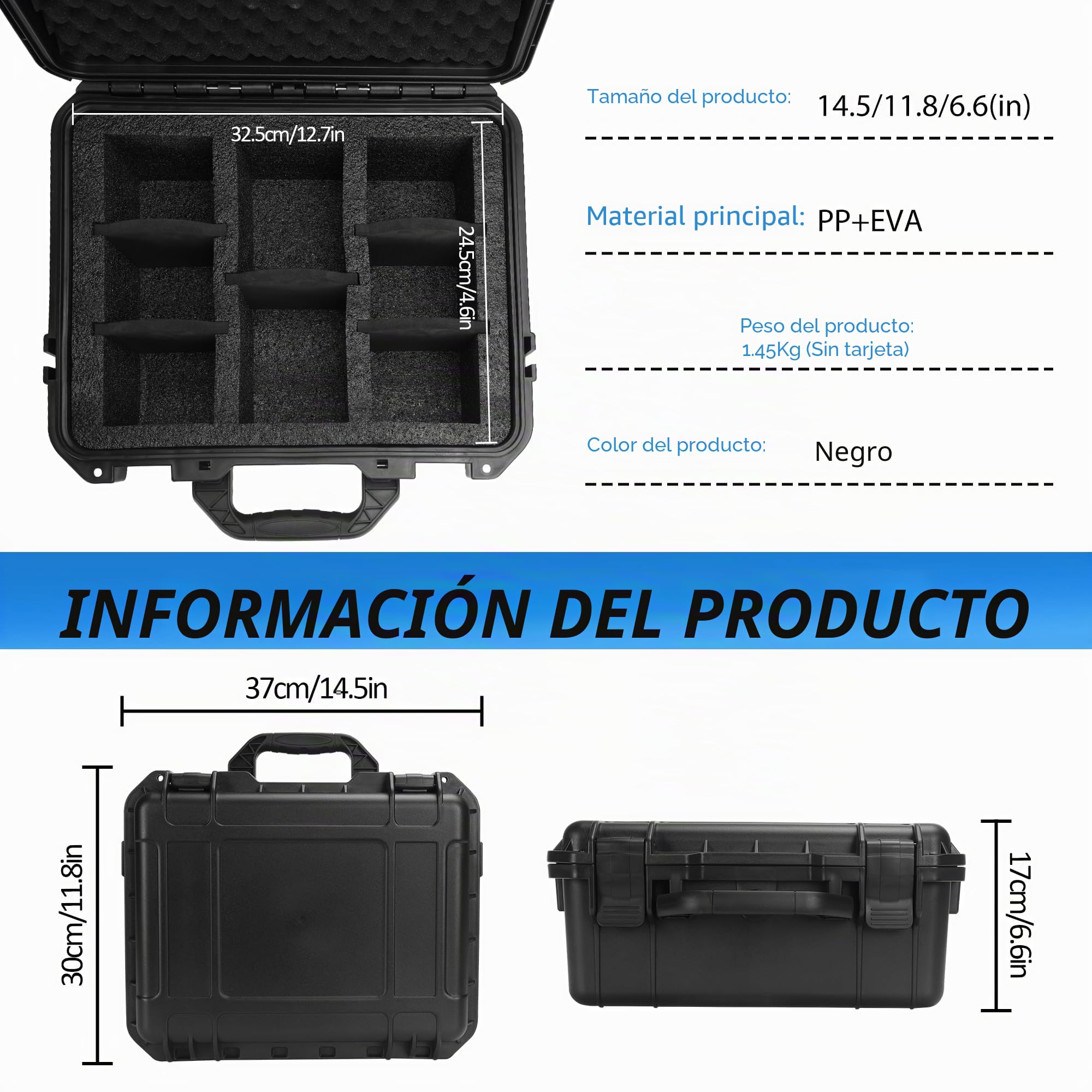 Top Loader Caja de almacenamiento para 3" x 4" 35PT Top Loaders, caja de almacenamiento de tarjetas graduadas con separadores extraíbles, caja de carga superior compatible con tarjetas