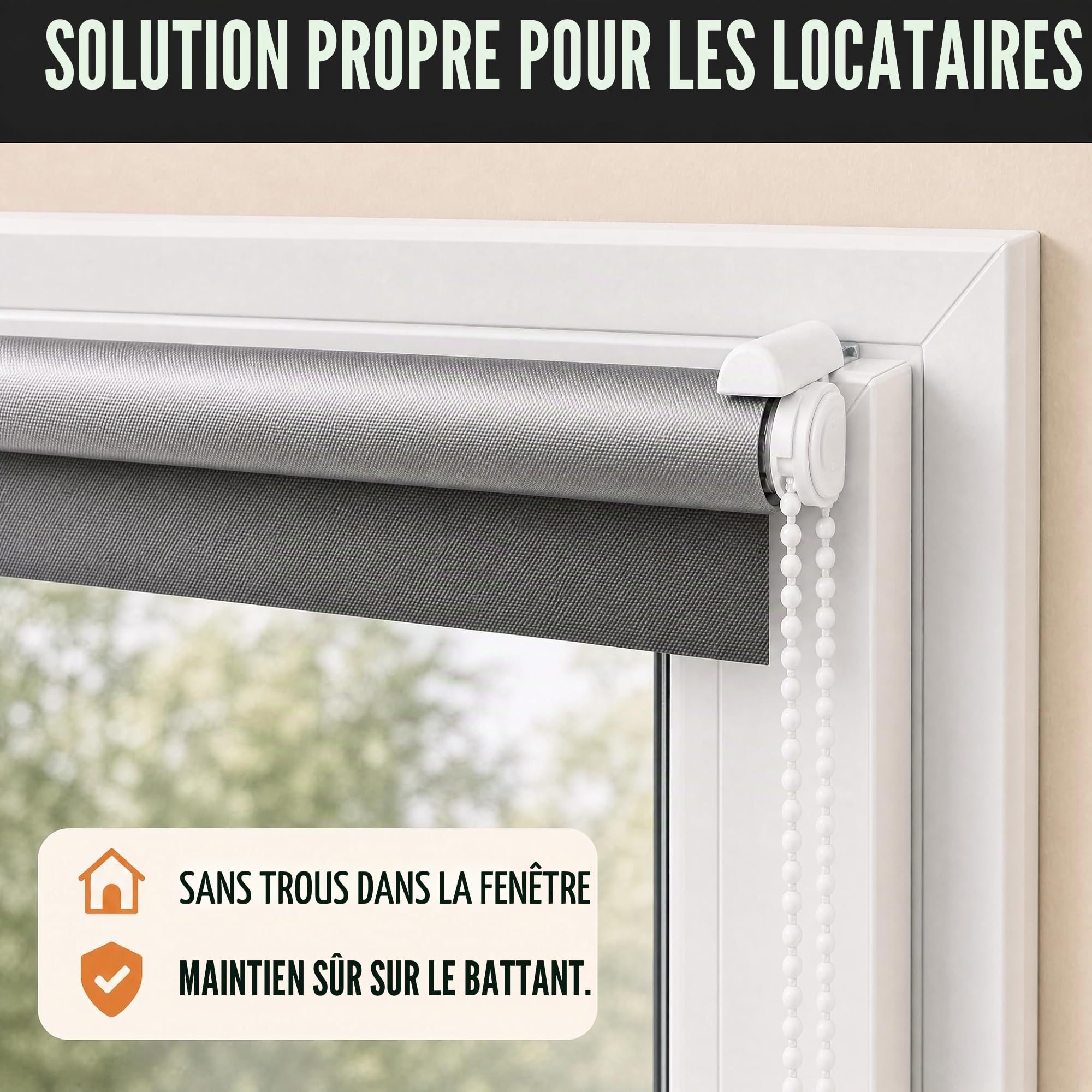 Support Serrage Court avec Support métallique, pour Store Enrouleur Klemmfix/Double/Duo, sans perçage pour Le Serrage, 10 pièces, comme Accessoire Suspension, Fixation sur la fenêtre en PVC