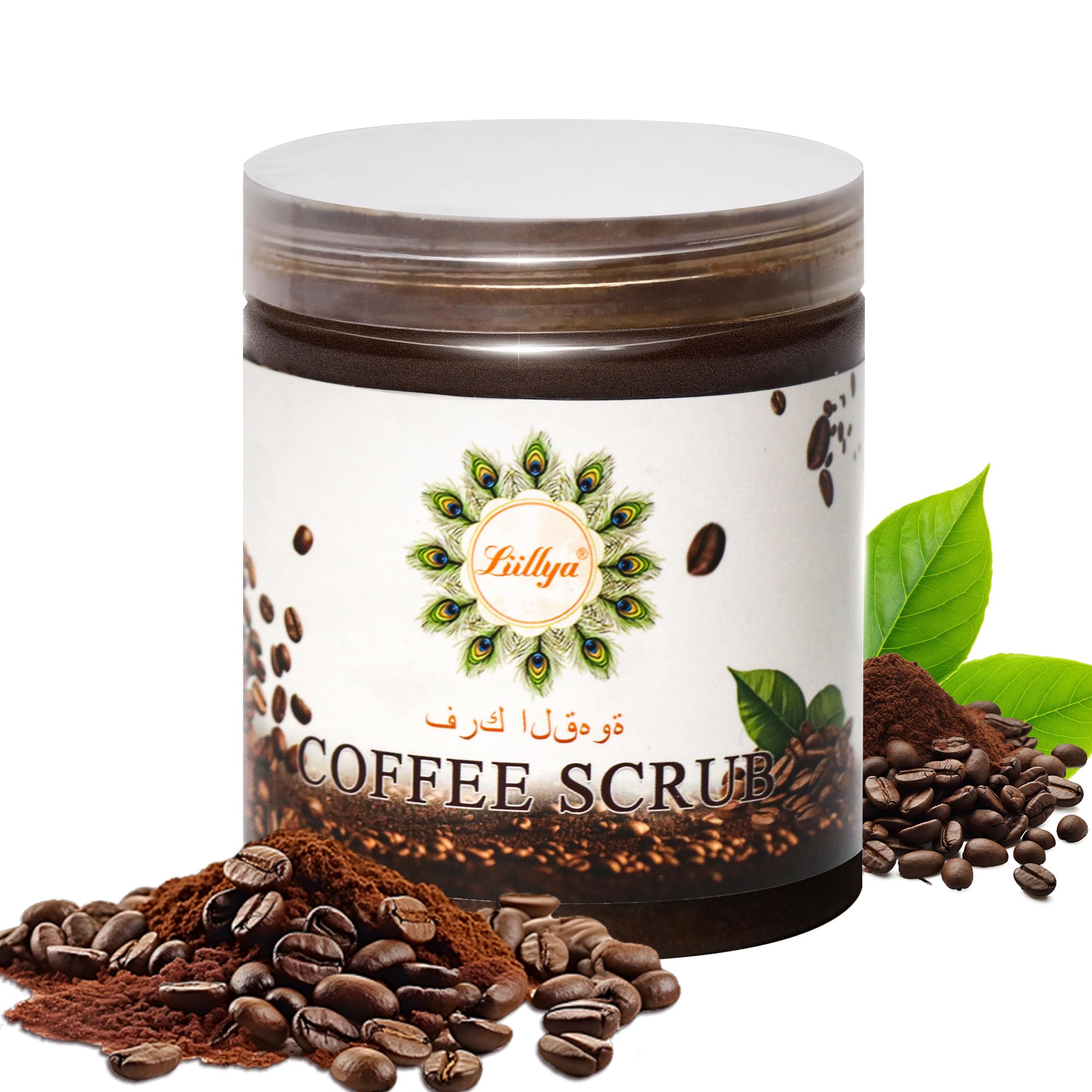 Exfoliating Coffee Scrub for Women & Men with Organic Arabica Coffee & Natural Sea Salt, Body Wash Remove Tan & Dead Skin | Smooth & Moisturize Skin, Body Care, Paraben-Free, 350g