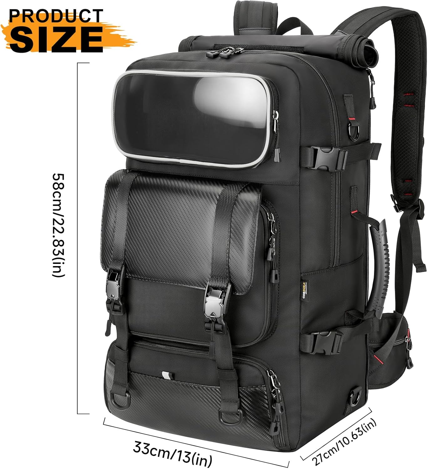 Travel Backpack for Men Women, Carry On Duffle Bag with Luggage Strap, USB Charging Port, Shoe Compartment, Dry-Wet Pocket, Clear Pocket,17 inch Laptop Heavy Duty Backpack for College Weekender Gym