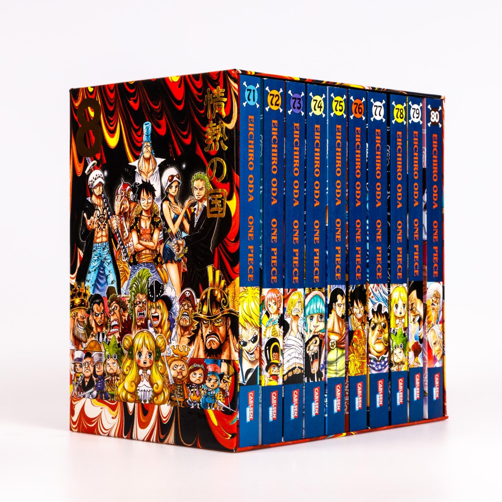 One Piece Sammelschuber 8: Dressrosa (inklusive Band 71-80): Der achte Sammelschuber des weltweit beliebten Manga ONE PIECE – ein perfektes Set für Fans und Neulinge!