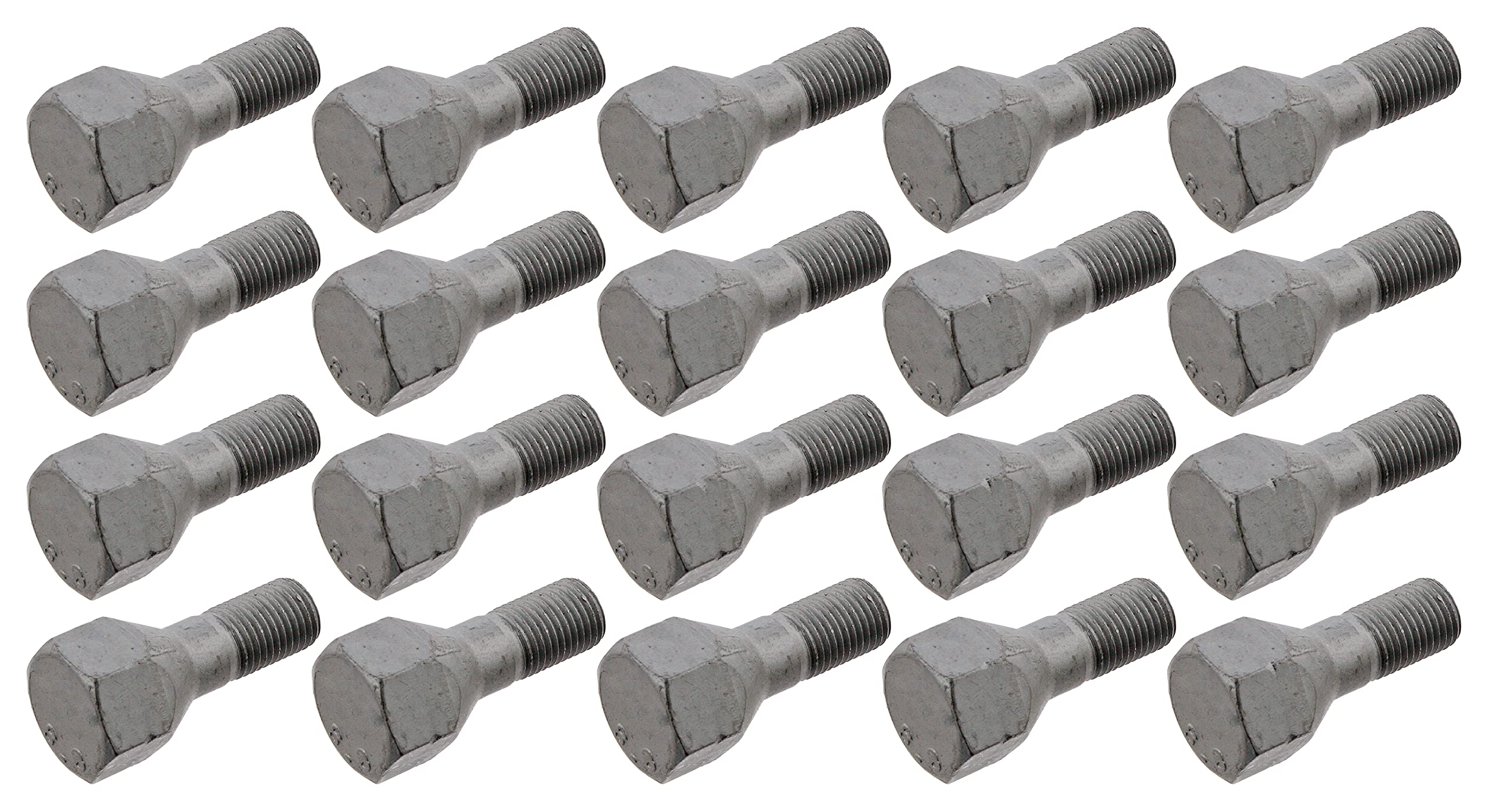 Febi Bilstein 32440 - 20 Bulloni Per Ruote M14 X 1,5, SW24 Mm, Forma Sferica, Per Asse Anteriore E Posteriore, Per Fiat Ducato, Peugeot Boxer, Citroën Jumper