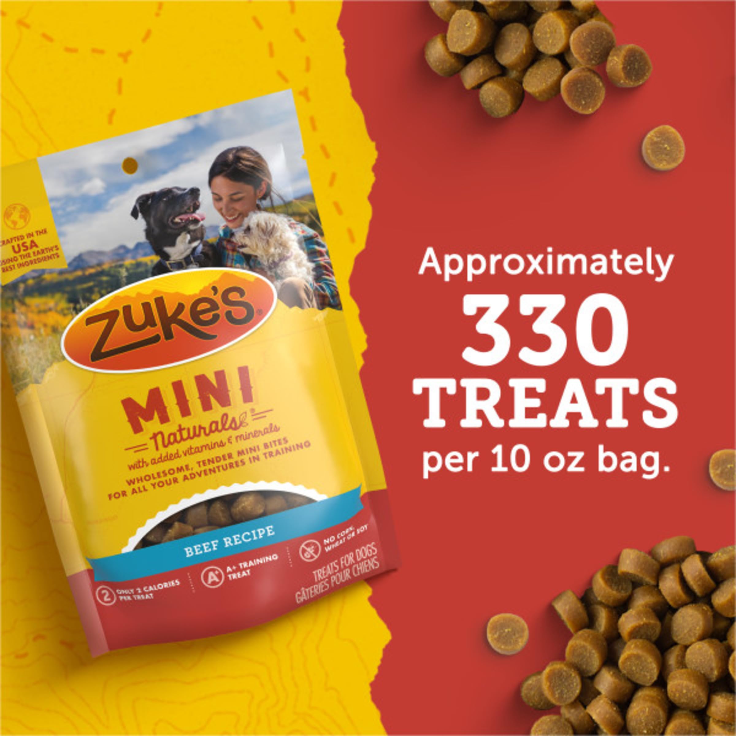 Zuke’s Mini Naturals Dog Training Treats for Dogs, Pet Treats made with Real Beef, 16 oz. Resealable Pouch - 16 oz. Bag - image 7