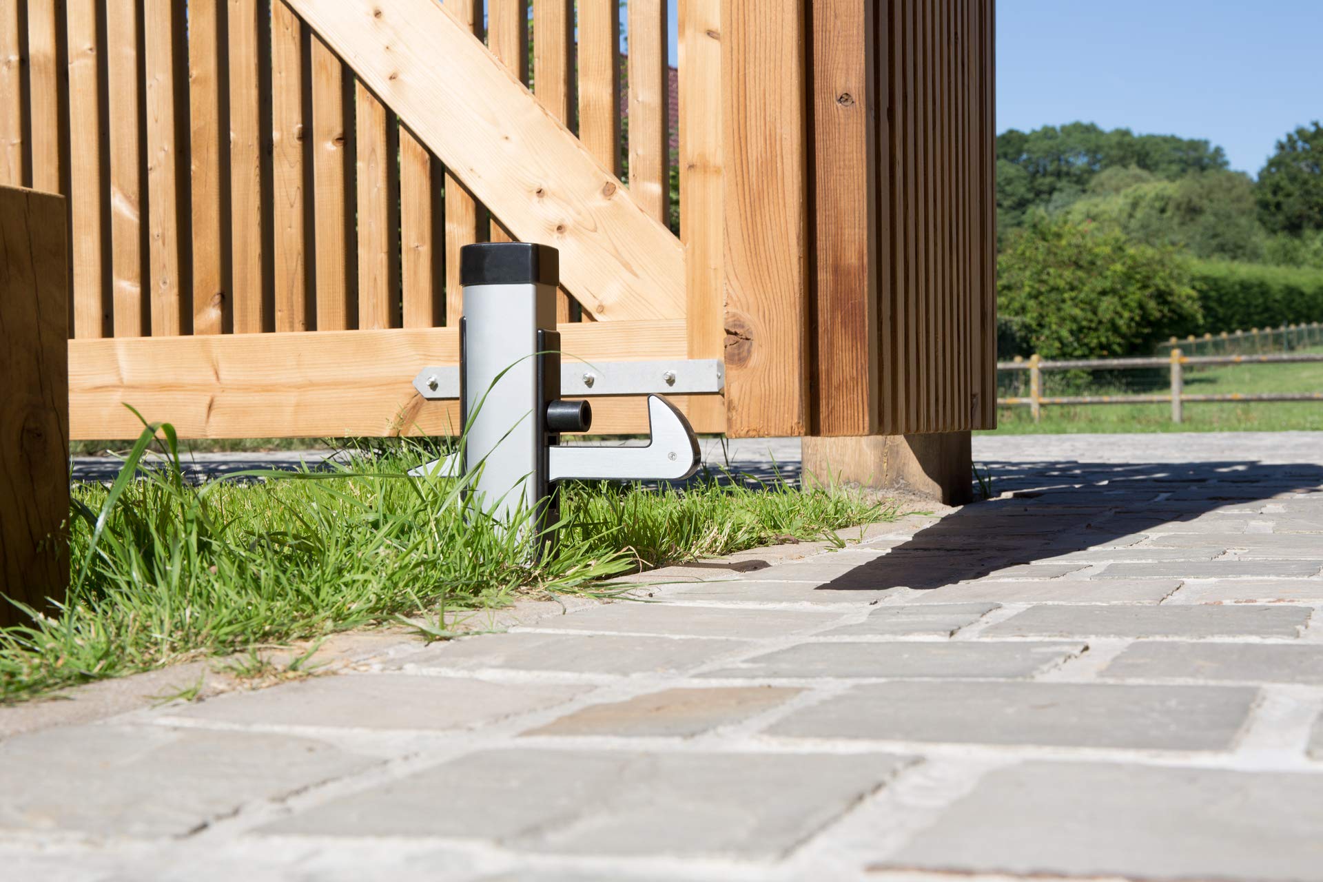 FERMAPORTA BLOCCAPORTA PER PORTA SCORREVOLE IN ACCIAIO ZINCATO (10196 - Foto 11