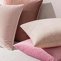 Vista 55 de EMEMA Paquete de 2 fundas de almohada de terciopelo, decorativas, cuadradas, suaves, sólidas, para sofá, dormitorio, silla o automóvil, 18 x 18 Gris