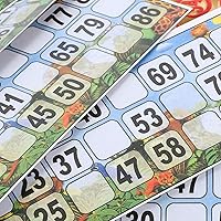 Vista 8 de VICASKY Russian Lotto - Juego de bingo de madera para adultos y familia, juego de tombola estilo soviético vintage, ideal para viajes, reuniones