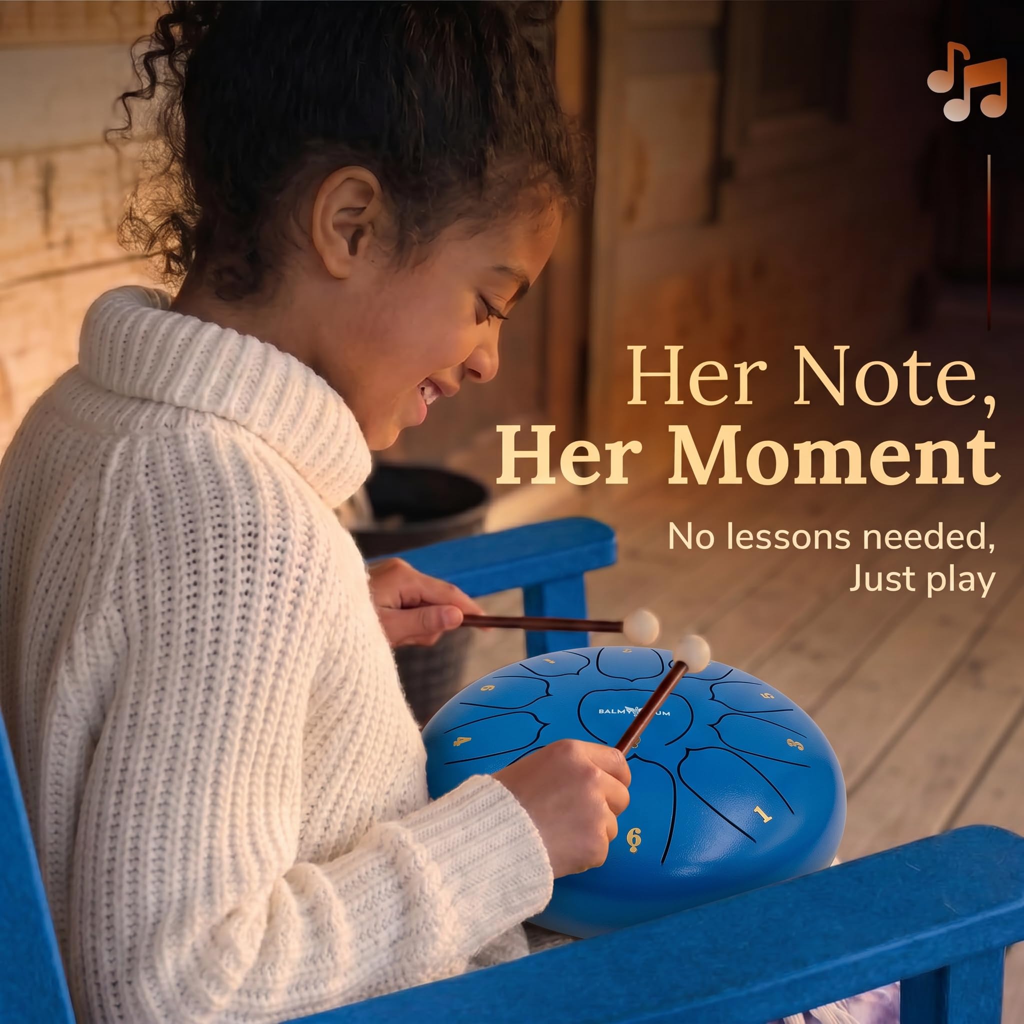 Amazon | The Balmy Drum - 11 Note 10インチ スチール舌ドラム