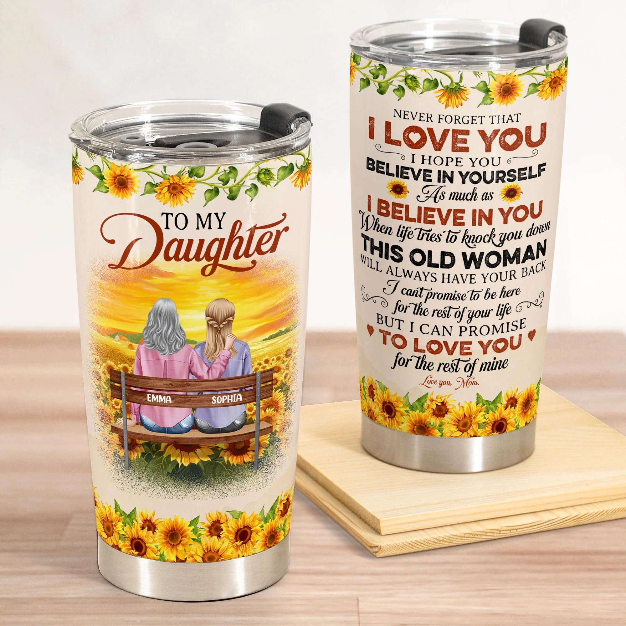 Personalized To My Daughter Never Forget That I Love You 20oz Tumbler Gift For Daughter From Mom Mother