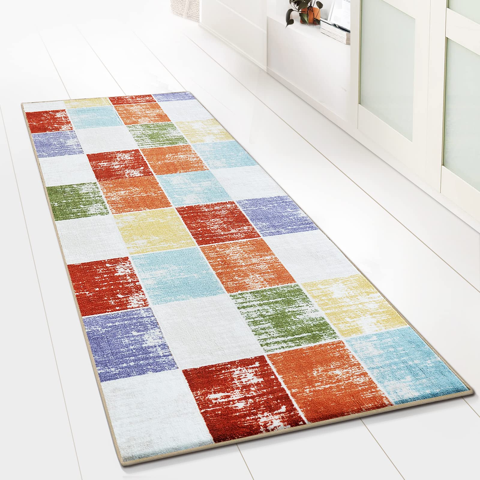 Tapis de sol sur mesure Capera | Tapis de salon moderne pour couloir, cuisine, chambre à coucher | vendu au mètre | Plusieurs tailles | antidérapant, robuste et facile d'entretien (80 x 300 cm)