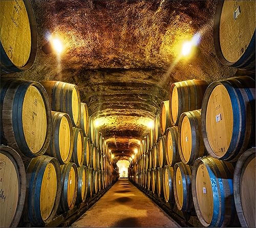 Miniatura 3 de LUVISS Papel tapiz fotográfico 3D de madera marrón y blanco retro, papel tapiz de almacenamiento de bodega, murales de pared para sala de estar,