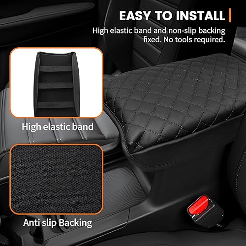 Miniatura 138 de Ajuste personalizado para funda de consola central Ford F150 2015-2020, 2017-2022 F250 F350 F450, 2018-2024 Ford Expedition Protector de funda