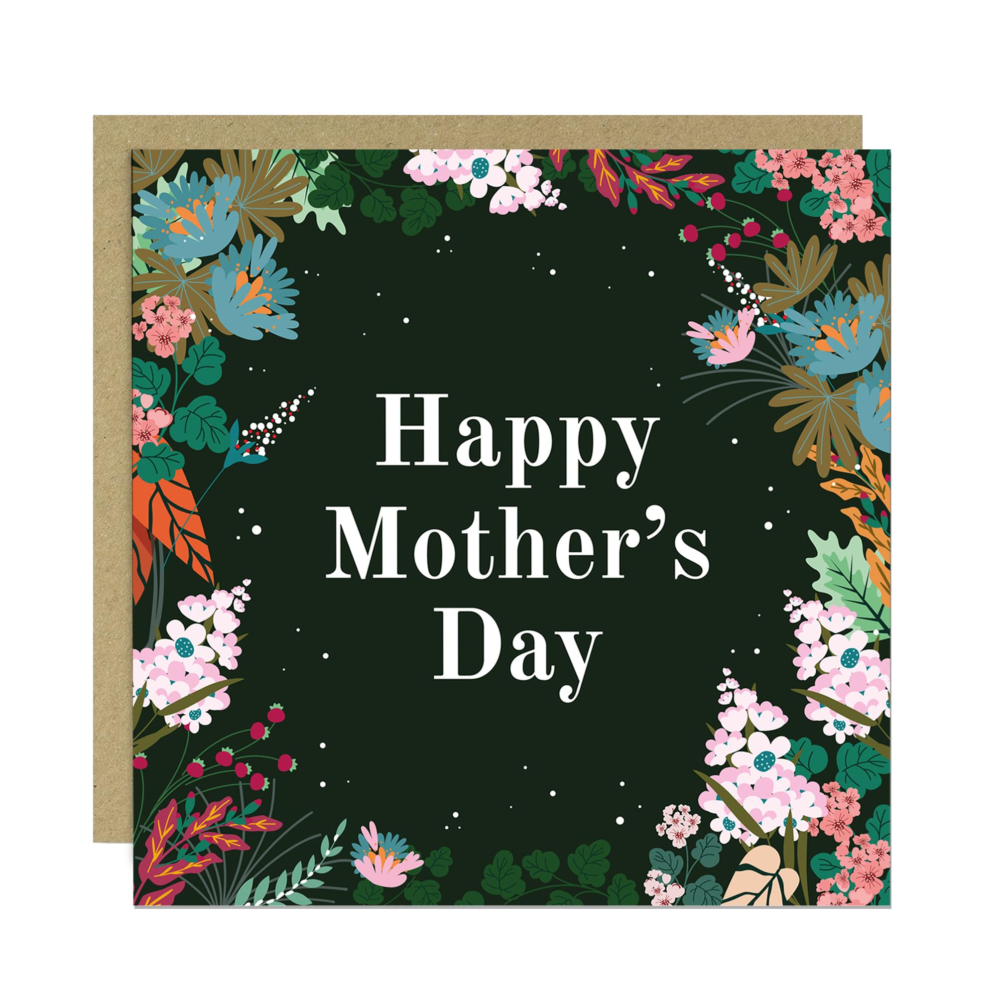 RED OCEAN Handmade Card For Mum Mummy Nan Nanny Mother In Law Grandma, Mothers Day Card With Envelope, Floral Mothers Day, For Her, Mum, Nanny, Nan
