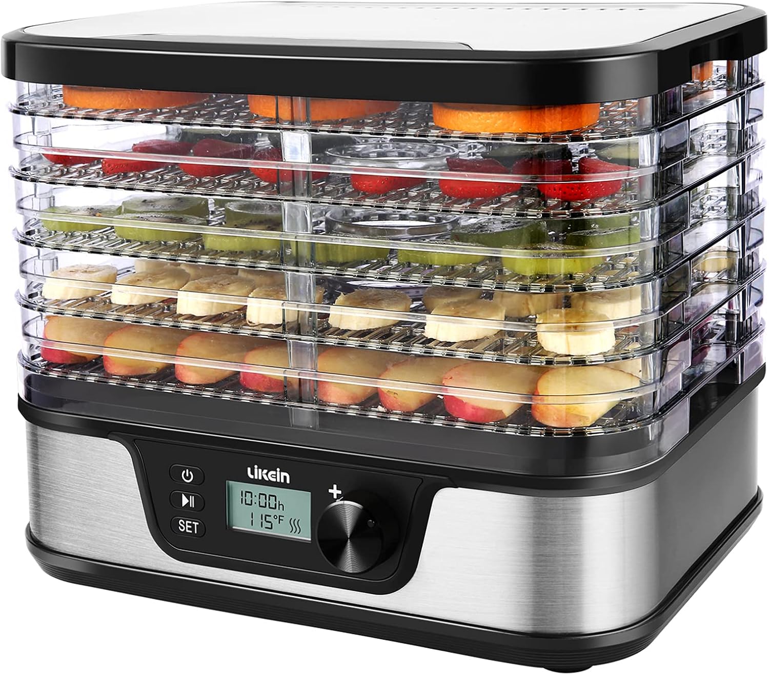 Likein Dehydrator with Digital Timer and Temperature