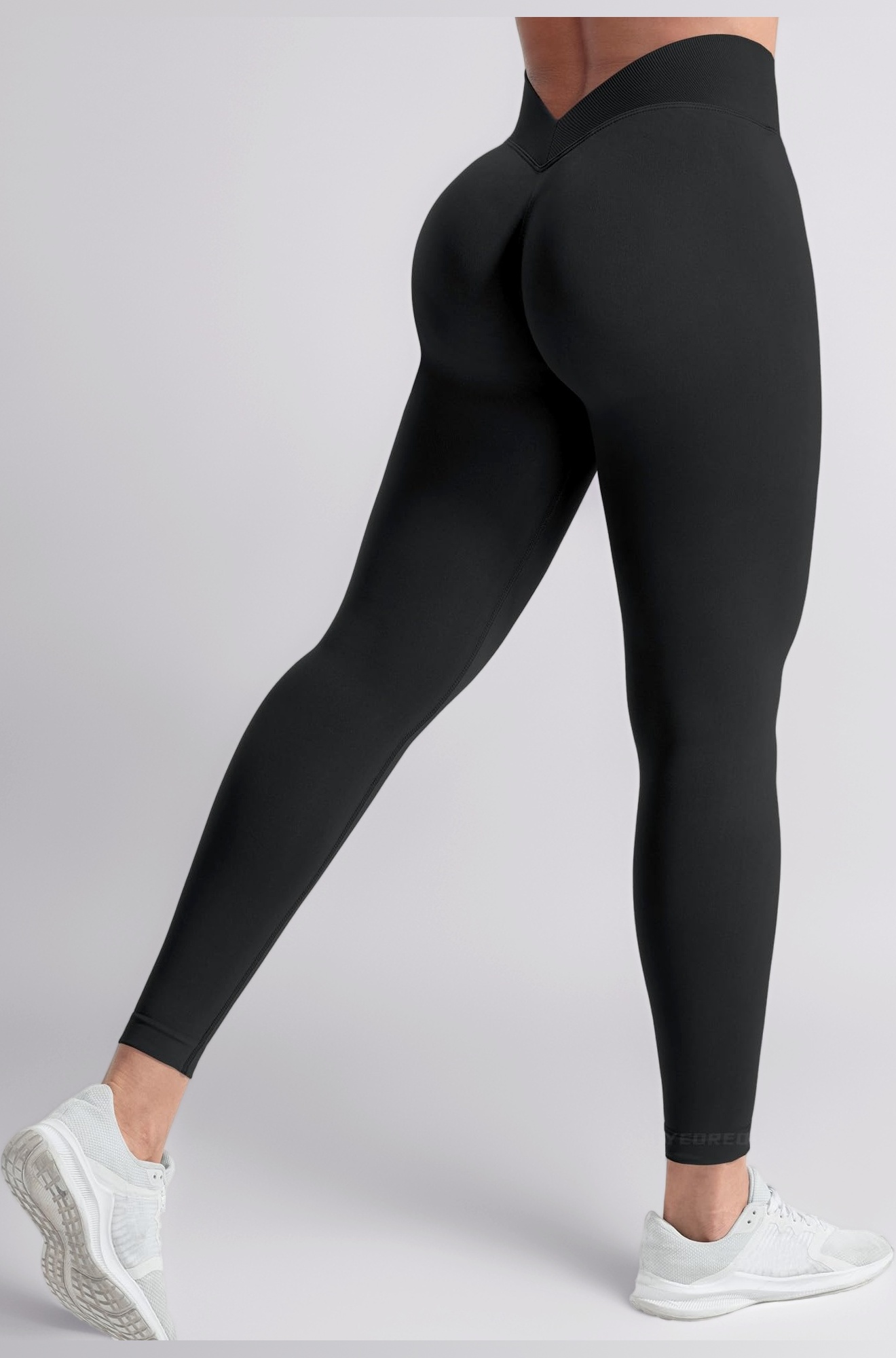 Liz Scrunch Workout Leggings for Women High Waisted Butt Lifting V Back Waist Seamless Gym Yoga Leggings