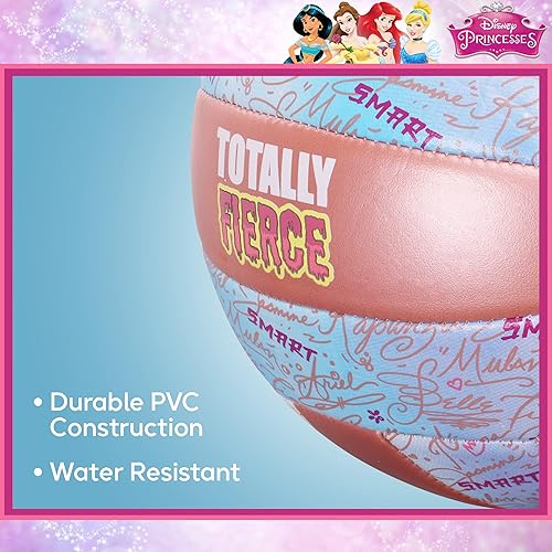 Miniatura 6 de Disney Princess - Pelota de voleibol para niños, tamaño 4, totalmente feroz, suave al tacto, pelota de entrenamiento deportivo juvenil para uso en